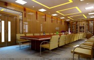Thiết kế nội thất phòng họp truyền thống - BV Bạch Mai