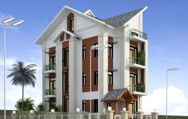 Thiết kế biệt thự hiện đại 3,5 tầng 240m2 - Chị Vân, KĐT Trung Văn