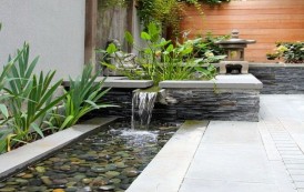 Thiết kế đài phun nước nghệ thuật dạng máng nước